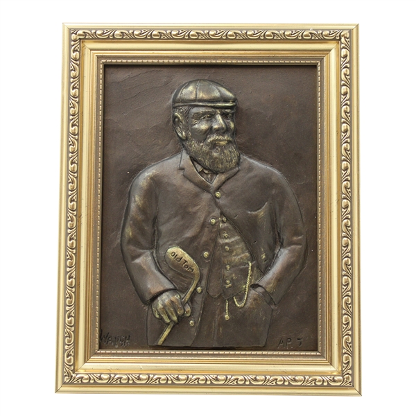Old Tom Morris LTD ED Bronze Plaque Artist Proof #7/50 by Artist Bill Waugh