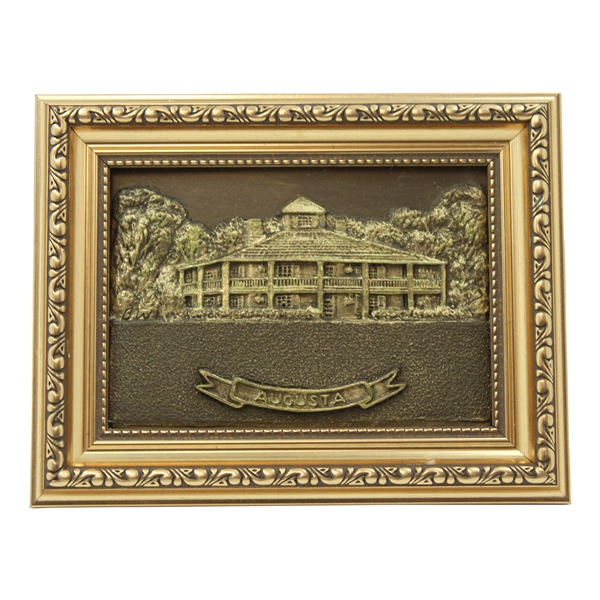 Augusta National Clubhouse Bronze Plaque by Artist Bill Waugh