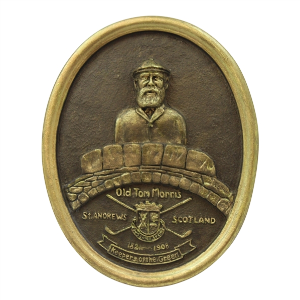 Old Tom Morris St. Andrews Bronze Plaque by Artist Bill Waugh