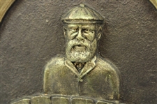 Old Tom Morris St. Andrews Bronze Plaque by Artist Bill Waugh