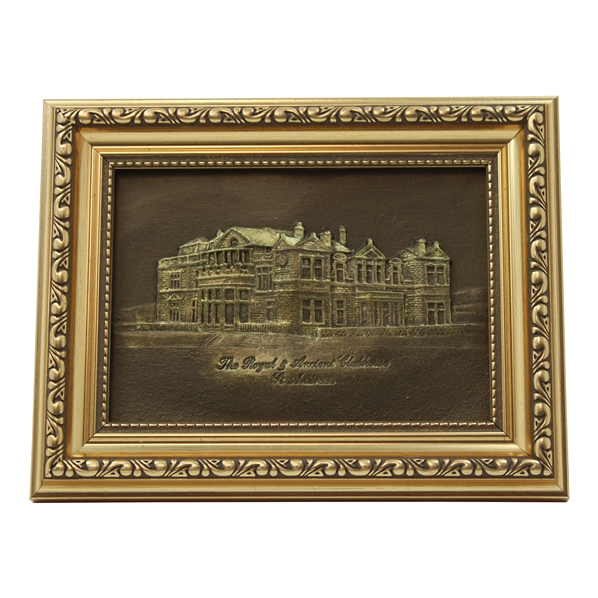 St. Andrews Royal & Ancient Clubhouse Bronze Plaque by Artist Bill Waugh