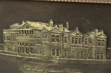 St. Andrews Royal & Ancient Clubhouse Bronze Plaque by Artist Bill Waugh
