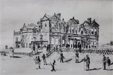 Three (3) R & A Clubhouse Paper Prints By Artist Bill Waugh - Framed