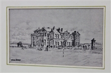Three (3) R & A Clubhouse Paper Prints By Artist Bill Waugh - Framed