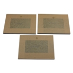 Three (3) R & A Clubhouse Paper Prints By Artist Bill Waugh - Framed