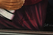 Tiger Woods Signed Original Bill Waugh Oil on Canvas 2000 St. Andrews Claret Jug Painting