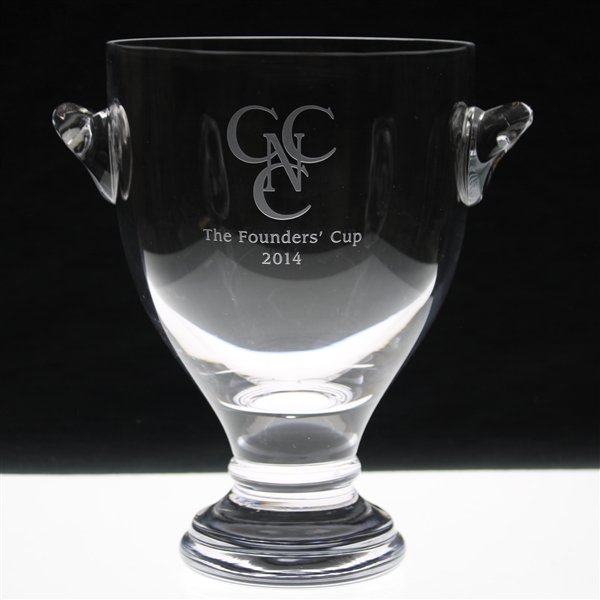 2014 The Founders Cup Sterling Cut Glass Trophy - Country Club of North Carolina