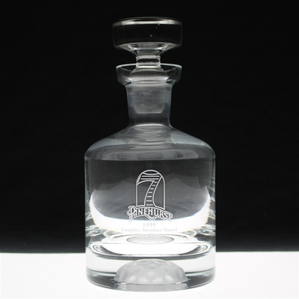 1999 Couples Member Guest 3rd Place at Pinehurst 7 Glass Decanter w/Stopper
