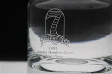 1999 Couples Member Guest 3rd Place at Pinehurst 7 Glass Decanter w/Stopper