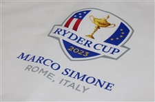 Ludwig Aberg Signed 2023 Ryder Cup at Marco Simone Flag PSA #AP26998