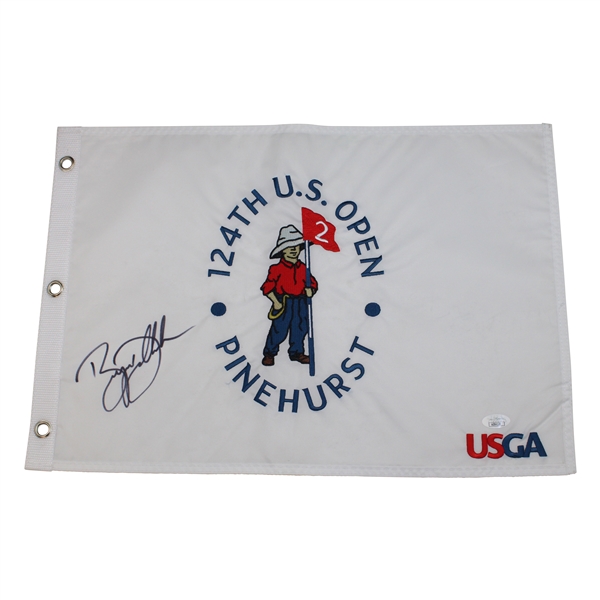 Bryson Dechambeau Signed 2024 US Open at Pinehurst Flag JSA #AZ84120
