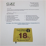 Harrington, Cink, Watson & Others Signed 2010 Open Championship At St. Andrews Flag JSA ALOA