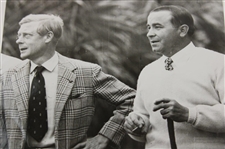 1941 The Duke & Sarazen Watch Bobby Jones Hit at Red Cross Event Wire Photo