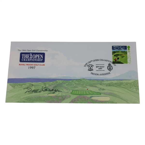 Gene Sarazen Signed 1997 Open Championship At Royal Troon Cachet JSA ALOA