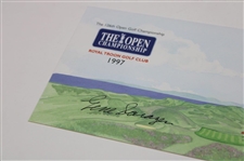 Gene Sarazen Signed 1997 Open Championship At Royal Troon Cachet JSA ALOA