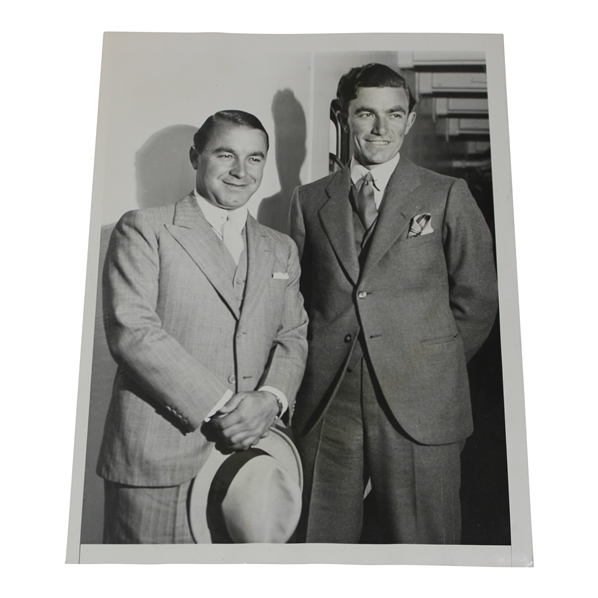 Sarazen & Farrell May 1931 Wire Photo