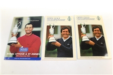 Eleven (11) Open Championship Programs & Pairing Sheets/Pamphlets - 1979-2013
