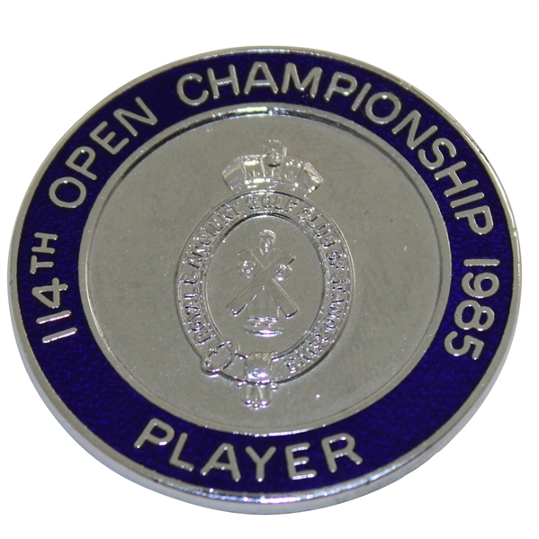 1985 Open Championship at Royal St. Georges Contestant Badge - Sandy Lyle Winner