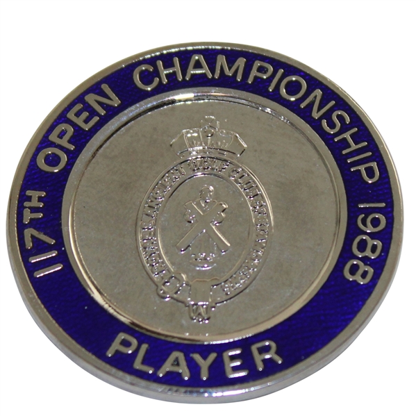 1988 Open Championship at Royal Lytham & St. Annes Contestant Badge - Seve Ballesteros Winner