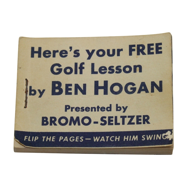 Ben Hogans Smashing Drive "Magic Eye" Movie Flip Book Presented by Bromo-Seltzer
