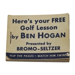 Ben Hogans Smashing Drive "Magic Eye" Movie Flip Book Presented by Bromo-Seltzer
