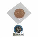 Arnold Palmer Commemorative Coin & 1960 US Open Commemorative Contestant Badge