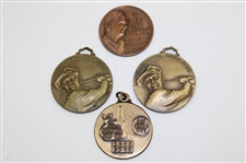 Four (4) National Day Golf Medals Including Hogan, Middlecoff, Fleck