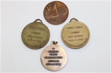 Four (4) National Day Golf Medals Including Hogan, Middlecoff, Fleck