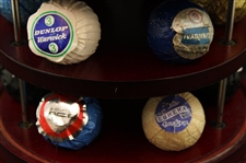 Twenty Three (23) Individually Wrapped Vintage Uk. Golf Balls In Display Case