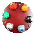 Twenty Three (23) Individually Wrapped Vintage Uk. Golf Balls In Display Case
