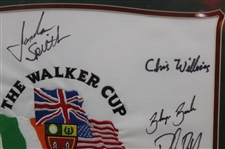 Spieth & US Walker Cup Team Signed Embroidered 2011 at Royal Aberdeen Flag JSA ALOA