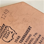 Herman Keiser Signed 1946 Masters Sunday Final Rd Ticket #1249 - Only One Known JSA ALOA