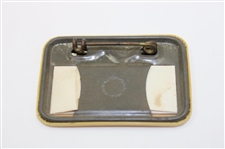 1958 Masters Tournament Employee Badge - Gallery Guard - Freddie Mertins