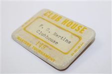 1964 Masters Tournament Clubhouse Badge #149 - F.G. Mertins