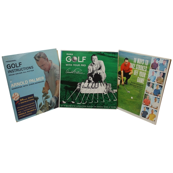 Two (2) Arnold Palmer & Billy Casper Vinyl Records with Discs