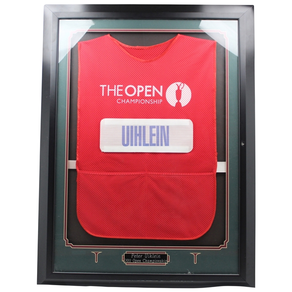 Peter Uihlein 2011 The Open Championship at Royal St George Red Sunday Bib - Framed