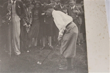 1930 Bobby Jones Chipping at The Open Championship at Hoylake Photo - Signed By The Photographer