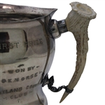 1904 Ekwanok Country Club Independence Cup Winners Trophy with Staghorn Handles