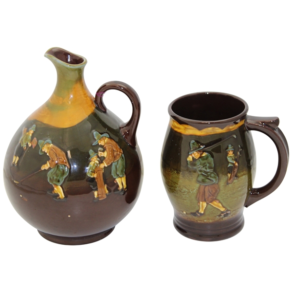 Royal Doulton Kingsware Jug with Matching Mug