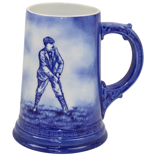 Ceramic Art Co. Hand Painted Blue Beer  Stein