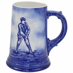 Ceramic Art Co. Hand Painted Blue Beer  Stein