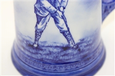 Ceramic Art Co. Hand Painted Blue Beer  Stein