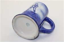 Ceramic Art Co. Hand Painted Blue Beer  Stein