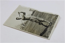 Bobby Jones Inaugural 1934 Masters Tournament Follow-Through Original Wire Photo
