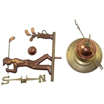 Vintage Golf Themed Weathervane