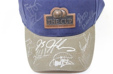 Multi Signed 2008 Ryder Cup at Valhalla Hat, Multi Signed Slammer & Squire Scorecard & Multi Signed LPGA Visor JSA ALOA