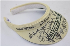 Multi Signed 2008 Ryder Cup at Valhalla Hat, Multi Signed Slammer & Squire Scorecard & Multi Signed LPGA Visor JSA ALOA