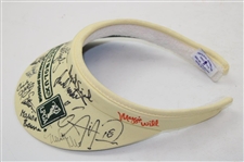 Multi Signed 2008 Ryder Cup at Valhalla Hat, Multi Signed Slammer & Squire Scorecard & Multi Signed LPGA Visor JSA ALOA
