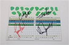 Multi Signed 2008 Ryder Cup at Valhalla Hat, Multi Signed Slammer & Squire Scorecard & Multi Signed LPGA Visor JSA ALOA