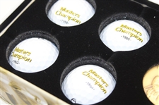 Arnold Palmer Signed 50th Appearance at The Masters Box Set w/Golf Balls & Medal JSA ALOA